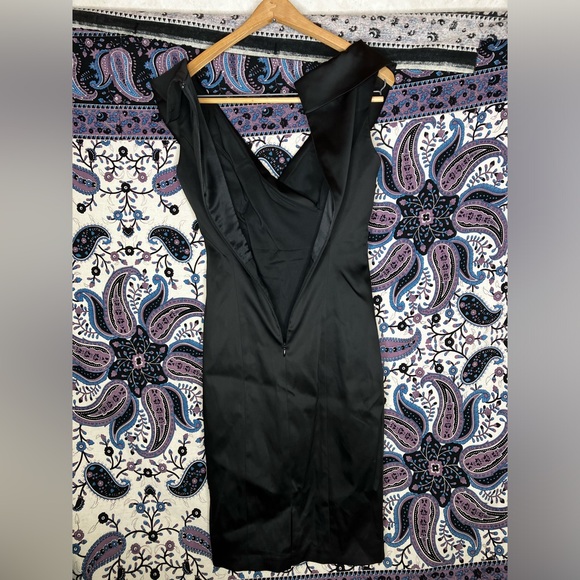 Kay Unger VTG satin twist cocktail dress - Picture 3 of 5